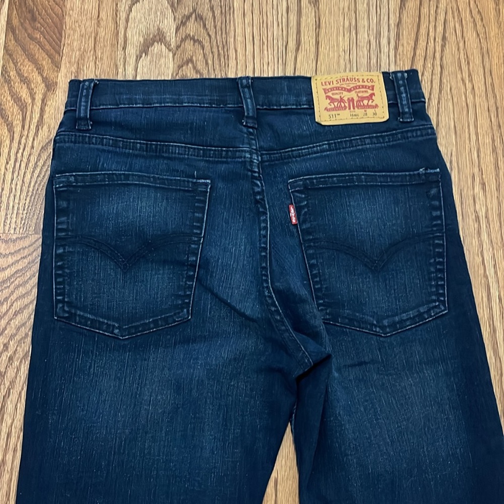 Levi's Dark Wash 511 Slim Denim - Picture 5 of 9